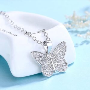 Silver Butterfly Necklace