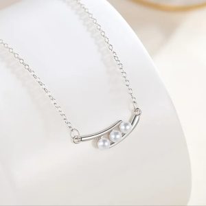 Silver Pearl Necklace