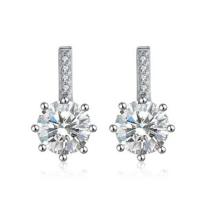 Silver Bijoux CZ Stud Earrings
