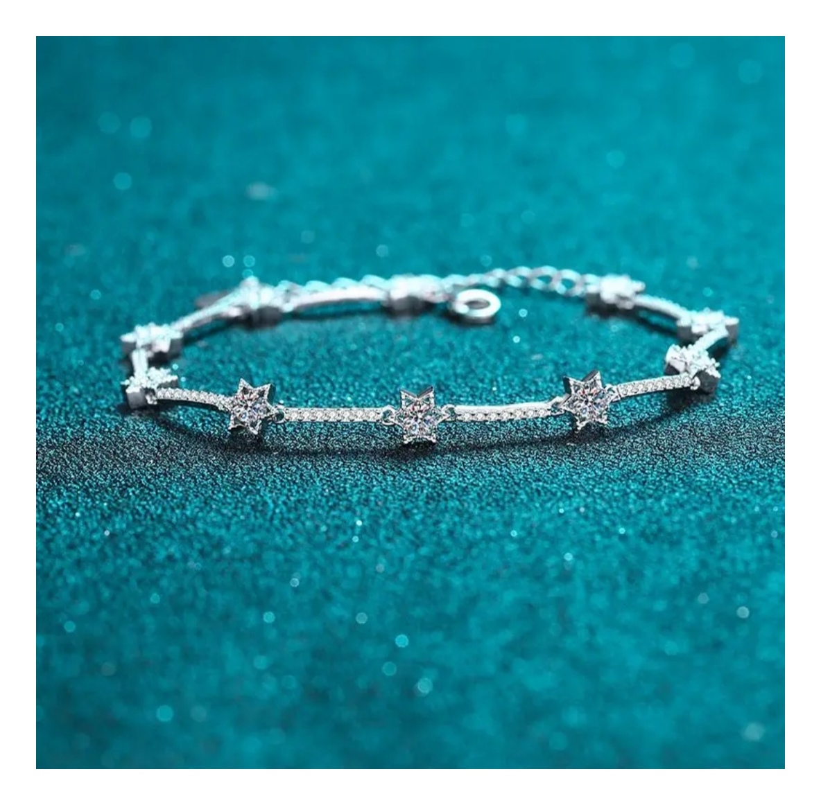 1ct Brilliant Cut Moissanite Star Bracelet - Image 2