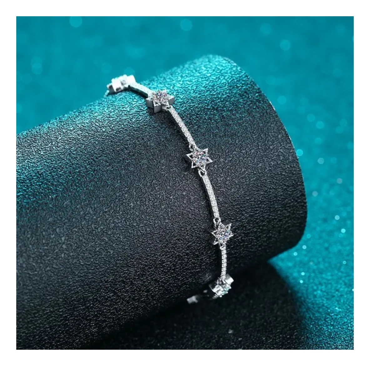 1ct Brilliant Cut Moissanite Star Bracelet - Image 3