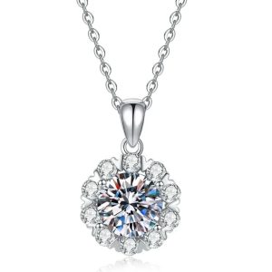 2ct Moissanite Nicky Necklace.