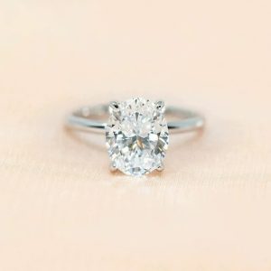 4.5ct Oval Moissanite Ring