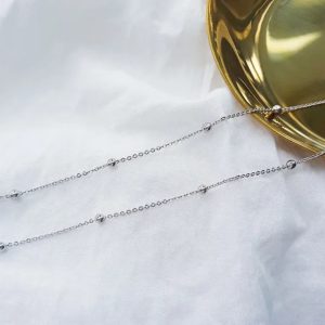 Silver Little Ball Necklace.