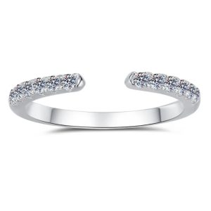 .50ct  Moissanite 12-stone Open Band Ring