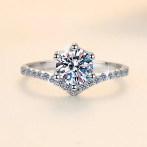 1ct Moissanite Elegance Ring