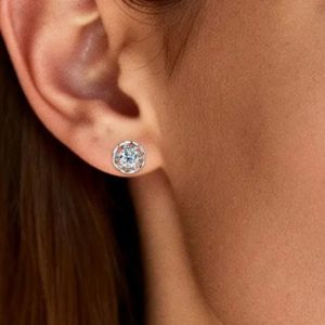 1ct Moissanite Lace Earrings