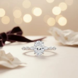 Celeste 3.5ct Oval Moissanite Ring