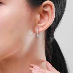 AAAAA(5A) CZ Hoop Earrings